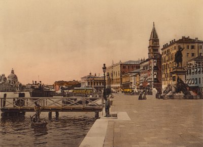 Venezia / Venedik: Riva degli Schiavoni (renkli fotoğraf) by Italian Photographer