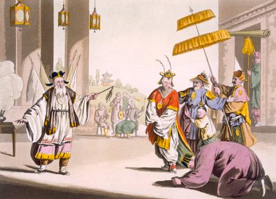 Açık havada bir tiyatro performansı, c.1820