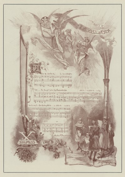 Berrak Mavi Gökyüzünün Üstünde (gravür) by Italian School