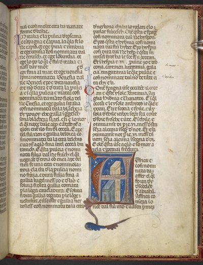 Ekle MS 8785 Bartholomaeus Anglicus, Nesnelerin Özellikleri Üzerine (Nesnelerin Özellikleri Üzerine) c.1300-09 (parşömen üzerine mürekkep, renk ve altın) by Italian School
