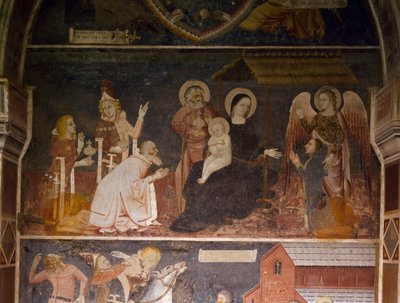 Magi hayranlığı (fresk) by Italian School