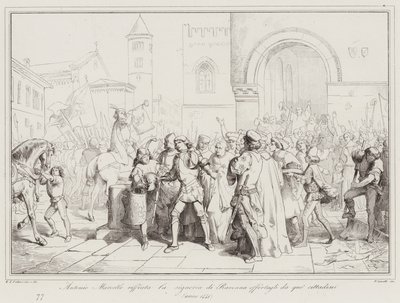Antonio Marcello, bu vatandaşlar tarafından kendisine sunulan Ravenna
