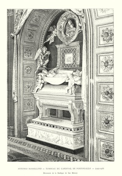 Antonio Rossellino, Portekiz Kardinalinin Mezarı by Italian School