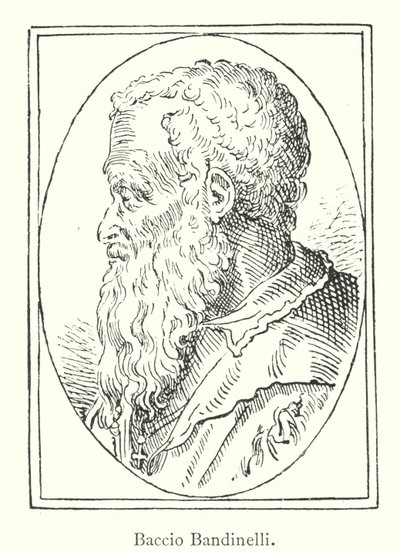 Baccio Bandinelli (gravür) by Italian School