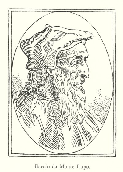 Baccio da Monte Lupo (gravür) by Italian School