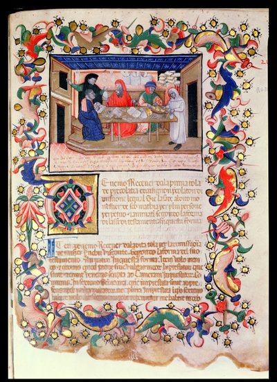 Bankacılık, Veneto-Bolognese Okulu (minyatür) (ayrıca bkz. 60917-19) by Italian School