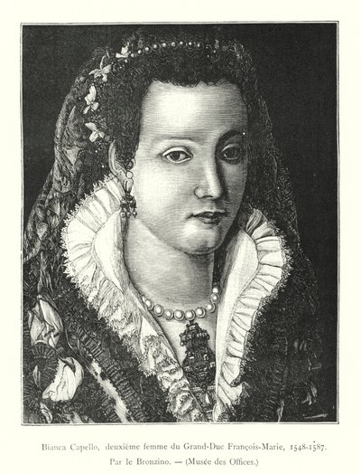 Bianca Capello, Grandük Francois-Marie'nin ikinci karısı by Italian School
