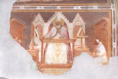 Piskopos (fresk) by Italian School
