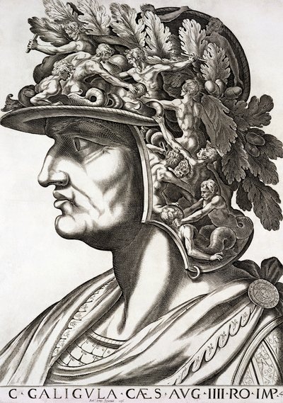 Caligula Sezar (12-41 AD), 1596 by Italian School