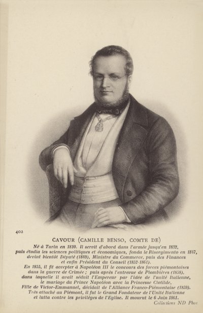 Camillo Benso by Italian School