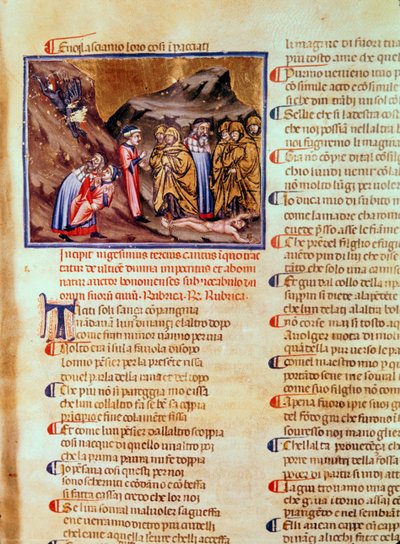 Canto XXIII Dante ve Virgil, İkiyüzlüler Çemberinde, Caiaphas