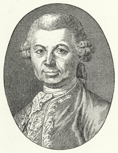 Carlo Gozzi, İtalyan oyun yazarı (gravür) by Italian School