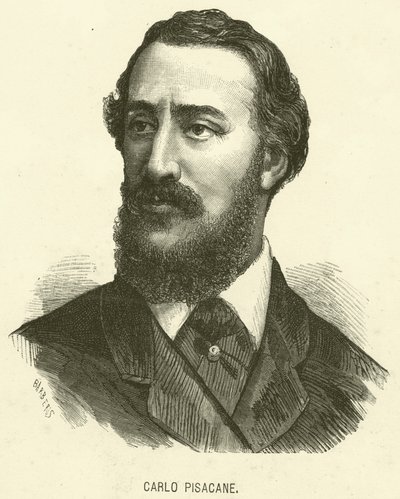 Carlo Pisacane (gravür) by Italian School