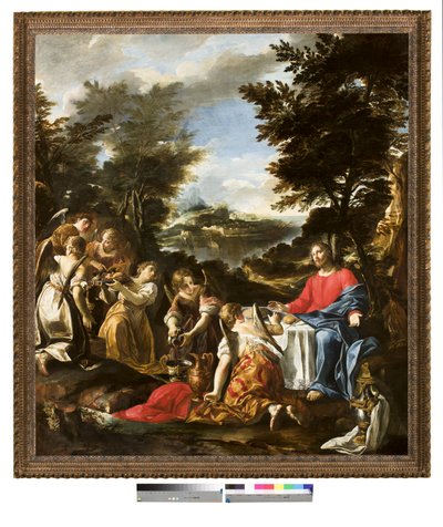 Melekler Tarafından Hizmet Edilen Mesih, c.1650-1700 by Italian School