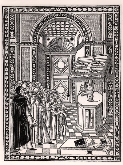 Kilise korosu, Franchino Gaffurio (1451-1522) tarafından Practica Musicae