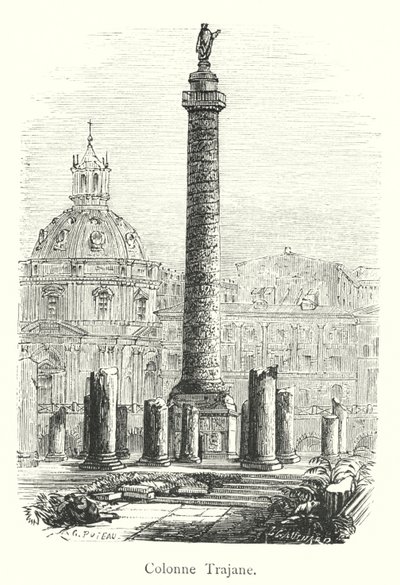Trajan Sütunu (gravür) by Italian School