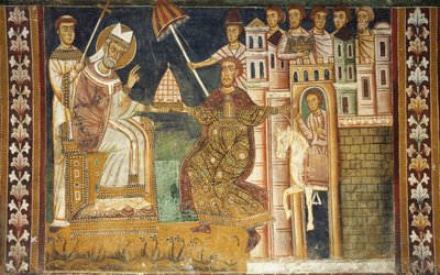 Konstantin hediye alıyor by Italian School
