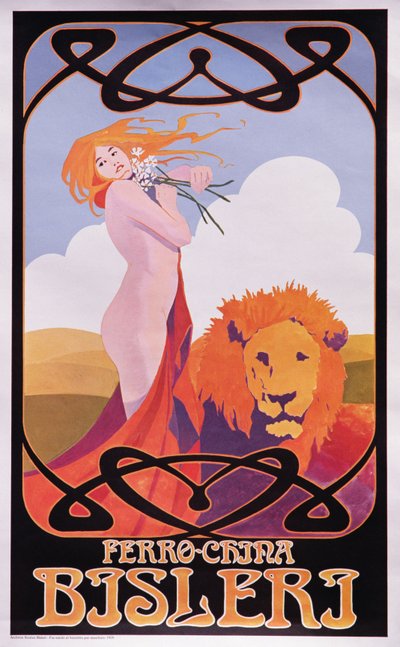 1909 afiş reklamının kopyası Bisleri by Italian School