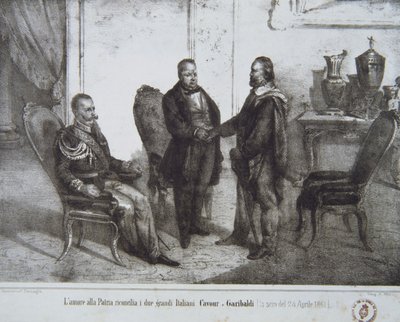 Garibaldi ve Cavour arasında 24 Nisan 1861