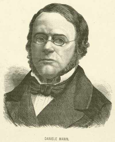 Daniele Manin (gravür) by Italian School