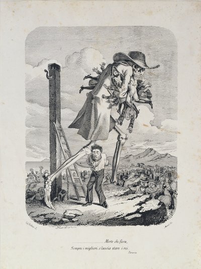 Ölüm Tüm İyileri Alır ve Kötüleri Bırakır, 1850 dolayları by Italian School