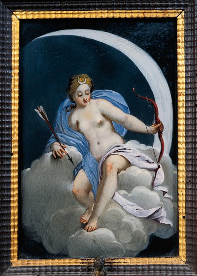 Ayın tasviri, 17. yüzyılın sonları ve 18. yüzyılın başlarındaki kabineden detay, Castello di Soragna, Emilia Romagna, İtalya by Italian School