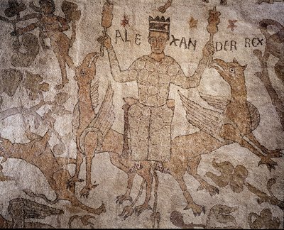 Orta neften Pantaleone tarafından Hint hayvanlarıyla Büyük İskender