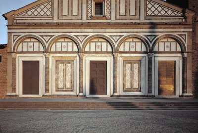 Kilise cephesinden detay by Italian School