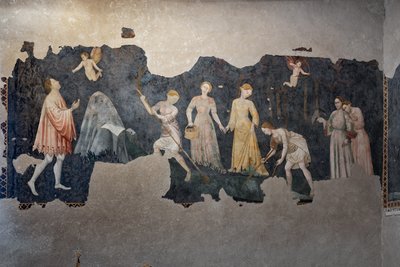 Fresklerin detayı, Camera Pinta (Boyalı Oda) by Italian School