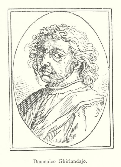 Domenico Ghirlandaio (gravür) by Italian School