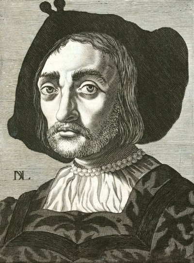 Donato Bramante, İtalyan Rönesans mimarı (gravür) by Italian School