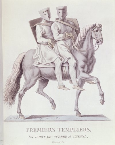 Savaş Elbiseli Erken Atlı Tapınak Şövalyeleri, 1783 by Italian School