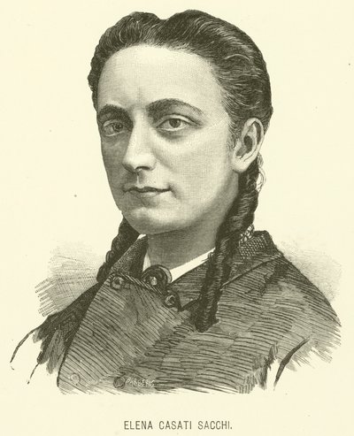 Elena Casati Sacchi (gravür) by Italian School