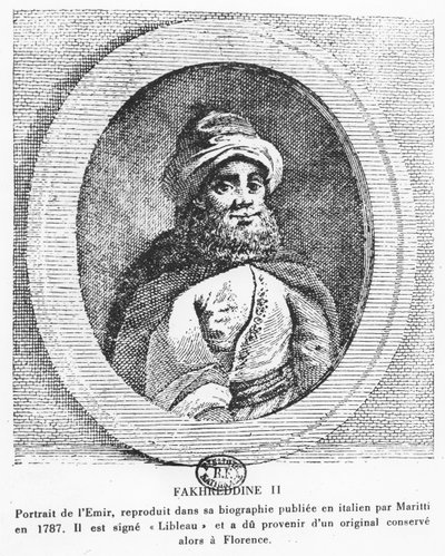Emir Fahreddin II (gravür) by Italian School