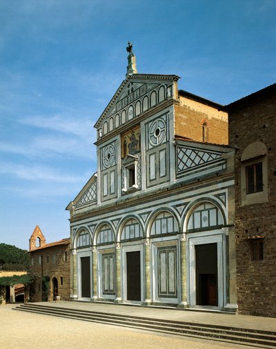 San Miniato al Monte kilisesinin cephesi (fotoğraf) by Italian School