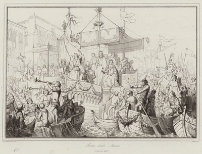 Festa delle Marie, 13. yüzyıl (gravür) by Italian School