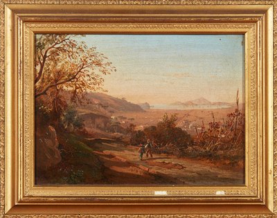 Bir Yoldaki Figürler, Pianura Di Bagno (gemide yağ) by Italian School