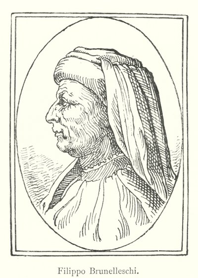 Filippo Brunelleschi (gravür) by Italian School