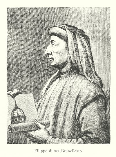 Filippo di ser Brunellesco (gravür) by Italian School