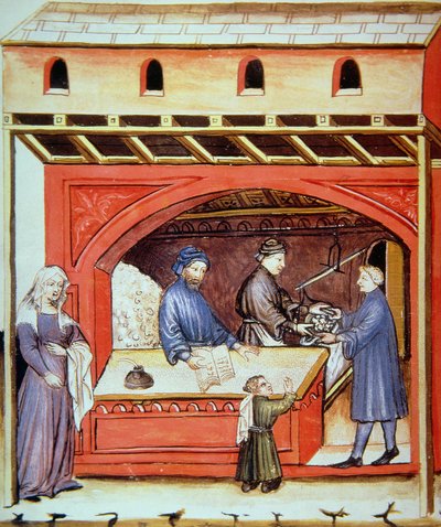 Fol.62v Tuz Satışı, Tacuinum Santiatis Codex Vindobonensis