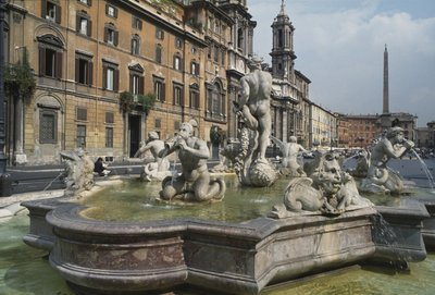 Fontana del Moro, 1653 by Italian School
