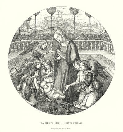 Fra Filippo Lippi, Kutsal Aile, Pitti Sarayı Koleksiyonu (gravür) by Italian School