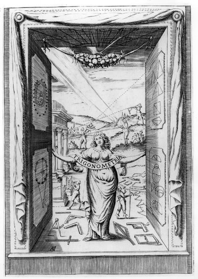 Bonaventura Cavalieri tarafından Trigonometriye Ön Eser, 1643 by Italian School