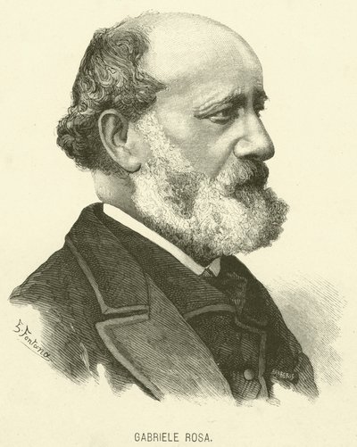 Gabriele Rosa (gravür) by Italian School