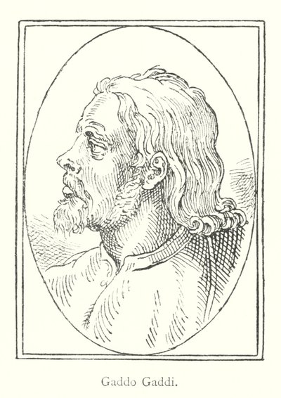 Gaddo Gaddi (gravür) by Italian School