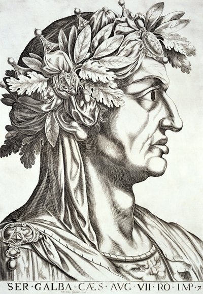 Galba Sezar (3 M.Ö.-69 MS), 1596 by Italian School
