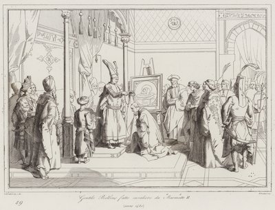 Muhammed II tarafından şövalye Gentile Bellino by Italian School