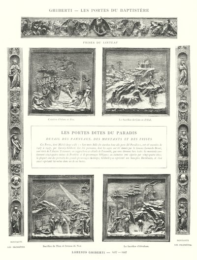 Ghiberti, Les Portes du Baptistere, Lorenzo Ghiberti by Italian School