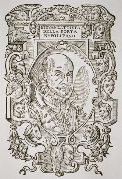 Giovanni Battista della Porta (1535-1615) kitabından, Delle Celeste Fisionomia, Padua 1616, 19. yüzyılın sonlarında yayınlanan Sihir Tarihinde resmedilmiştir. by Italian School