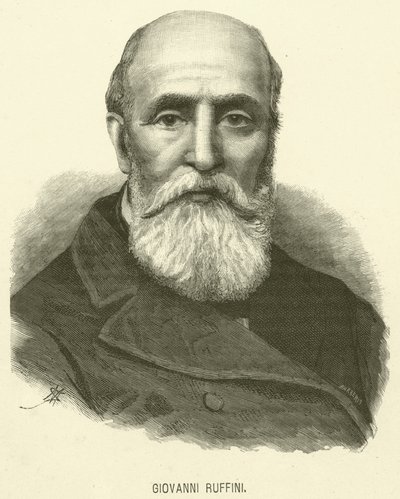 Giovanni Ruffini (gravür) by Italian School